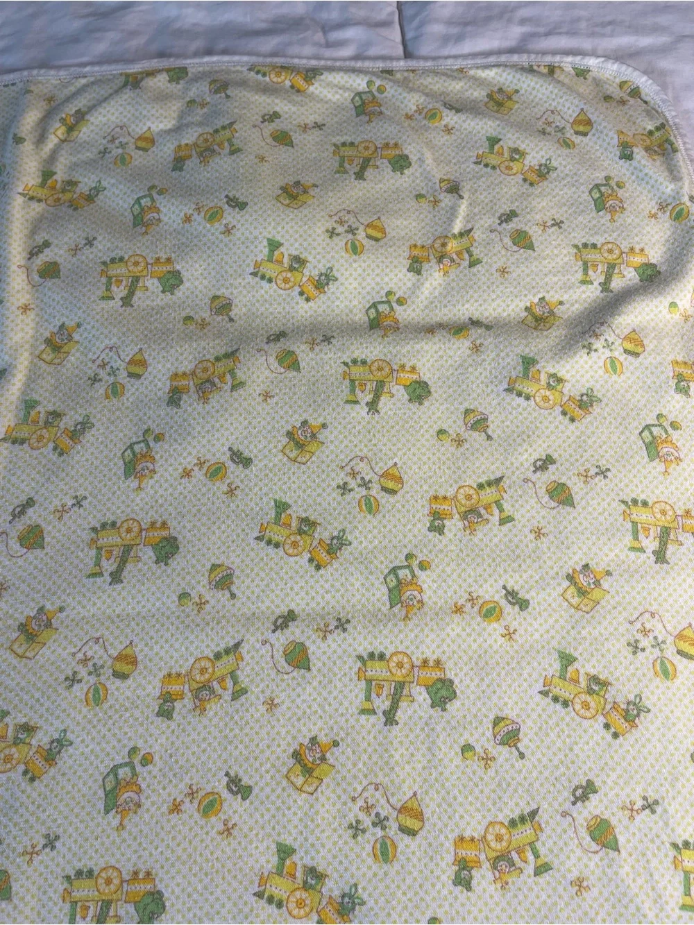 Vintage Carter's Baby Blanket Train Toy Lovey Security Replacement ✔️Size Flaws